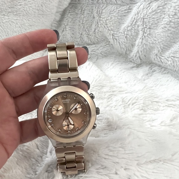Swatch Accessories Rose Gold Swatch Watch Poshmark